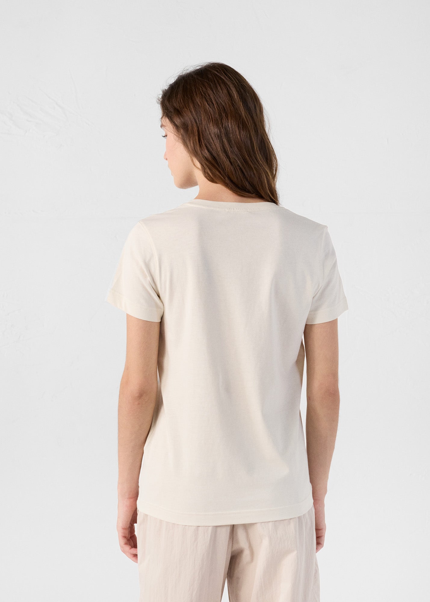 T-Shirt col V Naturel Sofy