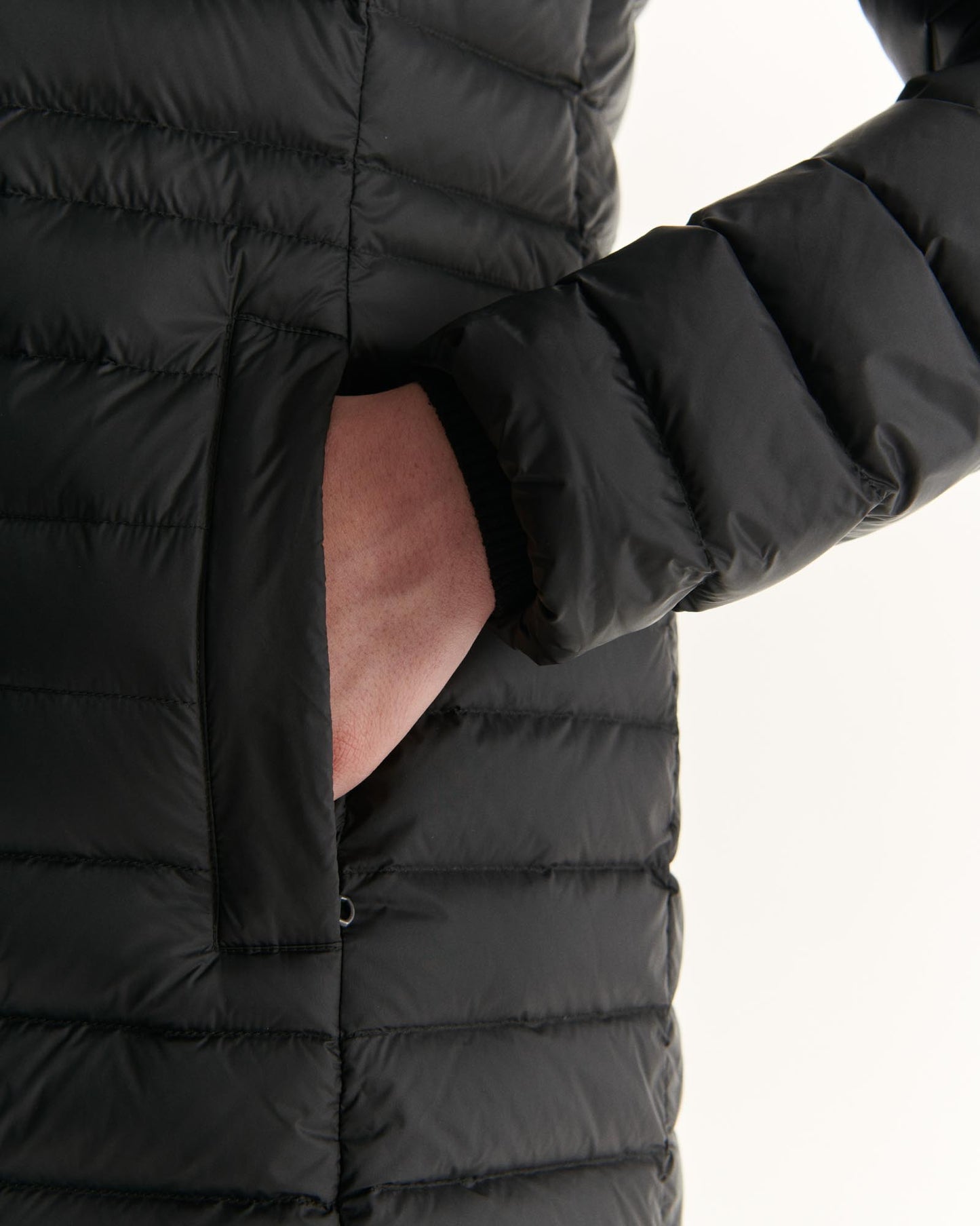 Doudoune à capuche mi-longue Noir Nour 2.0