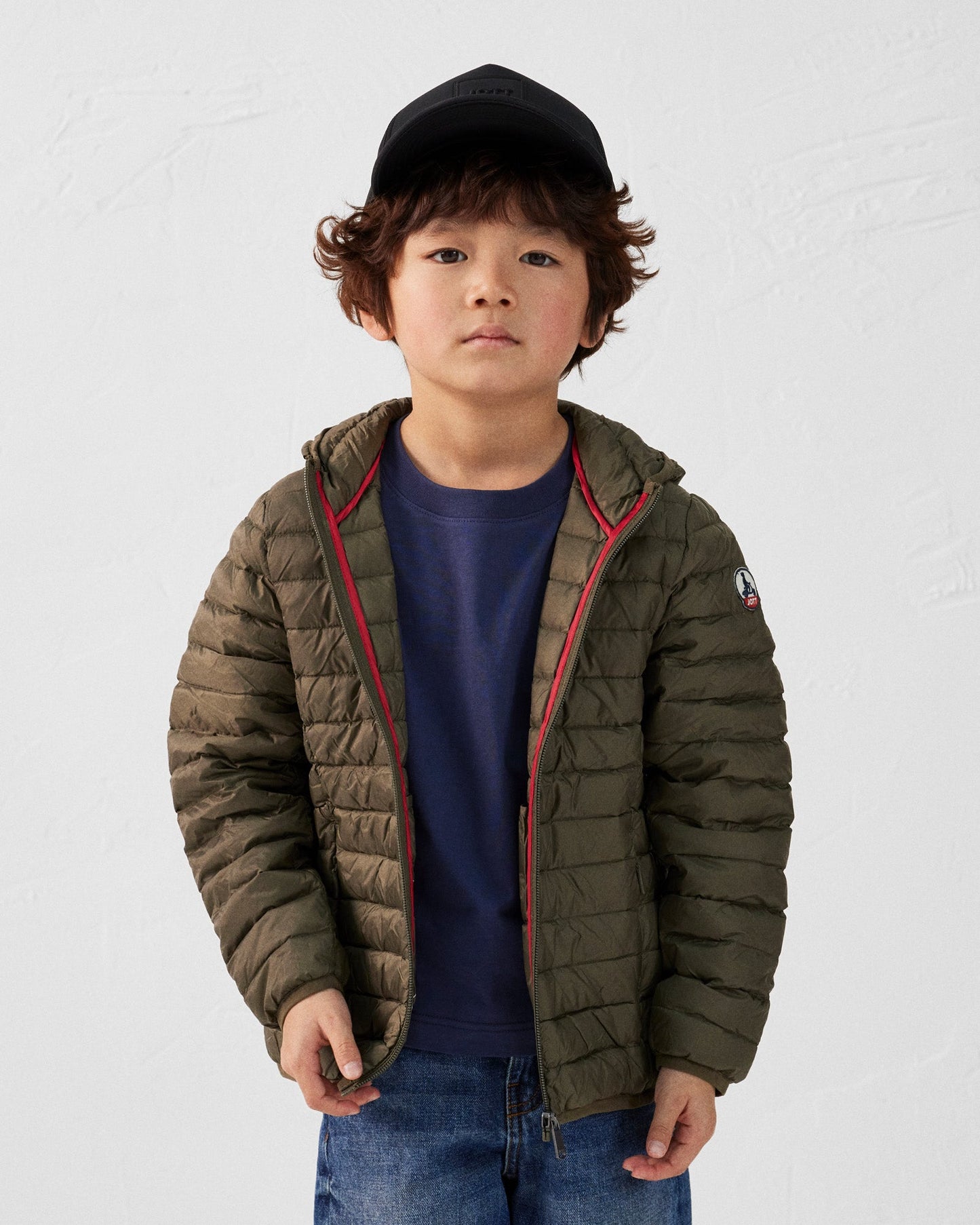 Doudoune légère à capuche enfant Army Hugo