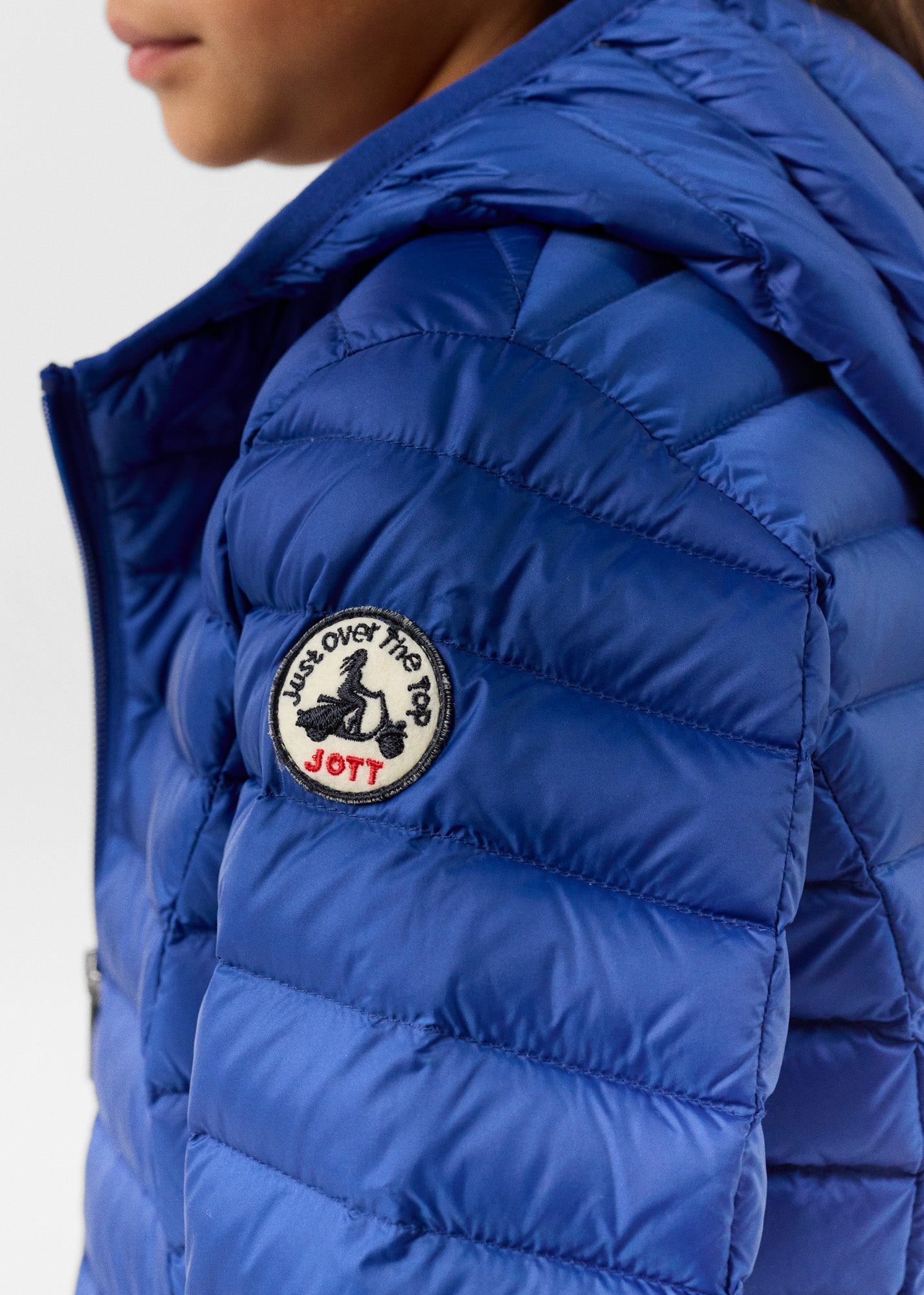 Doudoune légère à capuche enfant Bleu cobalt Carla