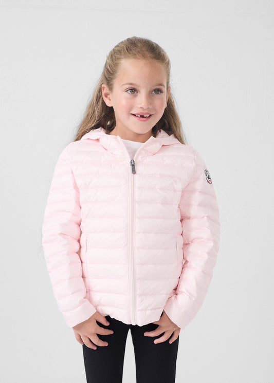 Doudoune légère à capuche enfant Rose pétale Carla