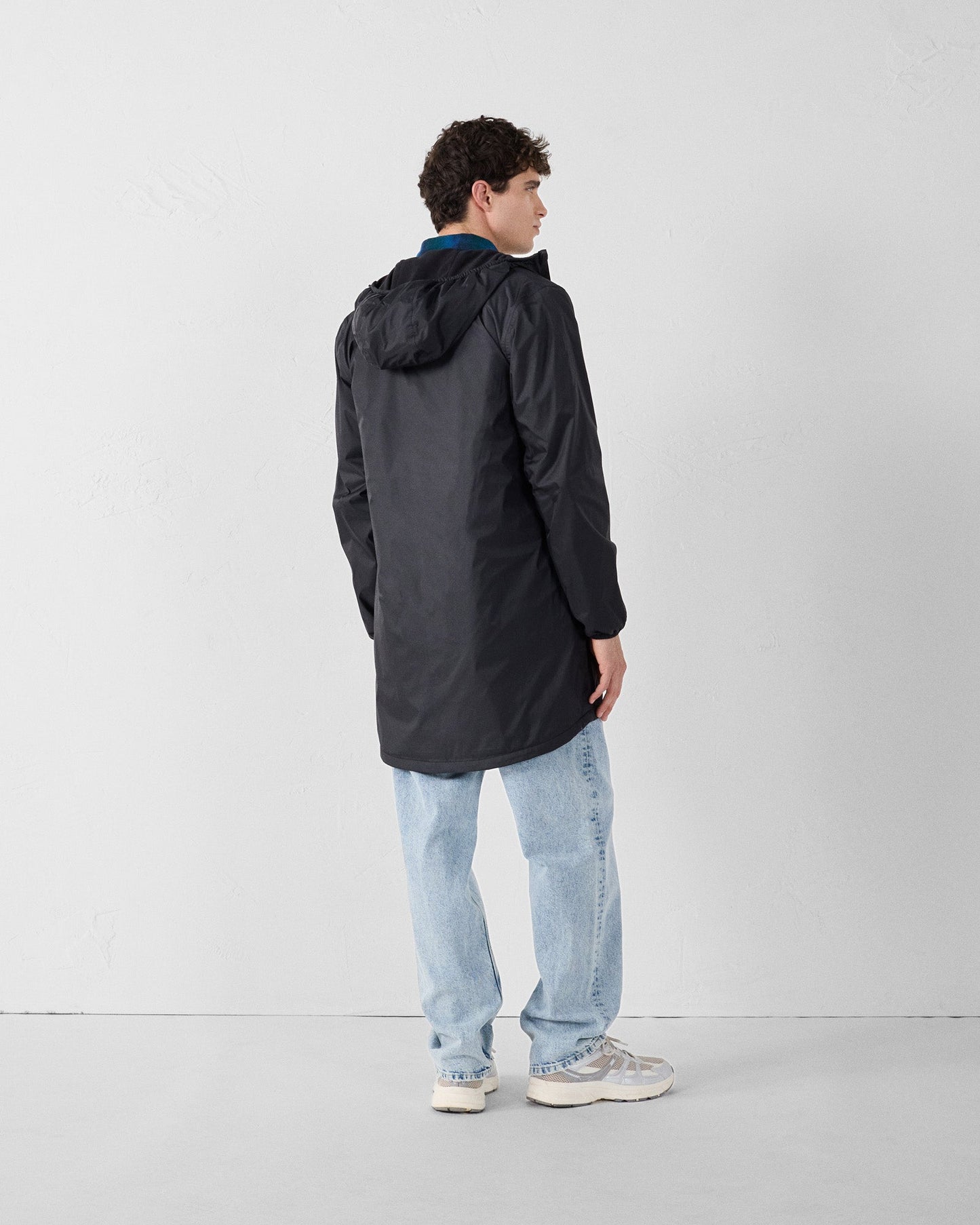 Imperméable long doublé polaire Noir Oban Polar